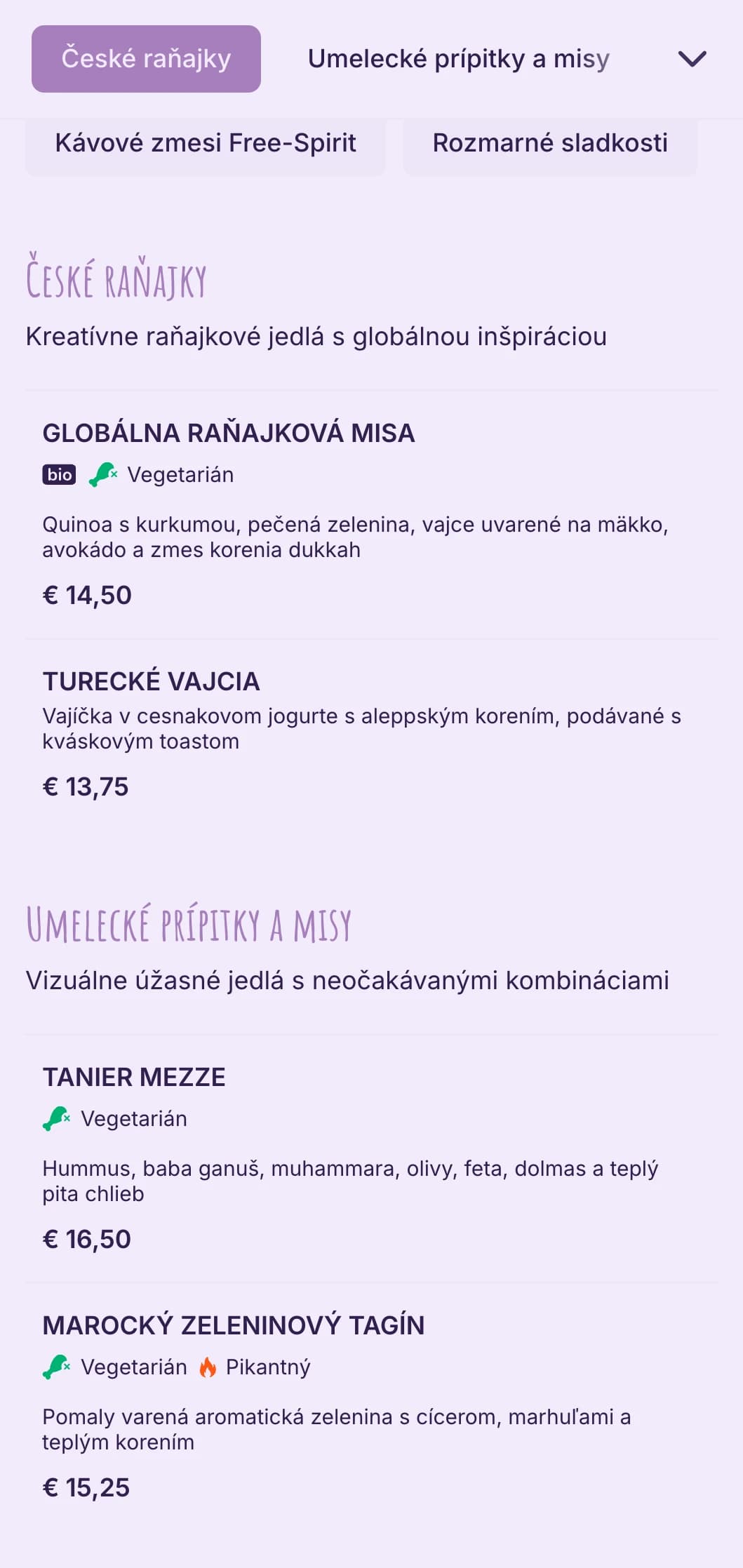 Voľný dizajn s bohémskymi prvkami pre eklektické kaviarne a umelecké priestory.