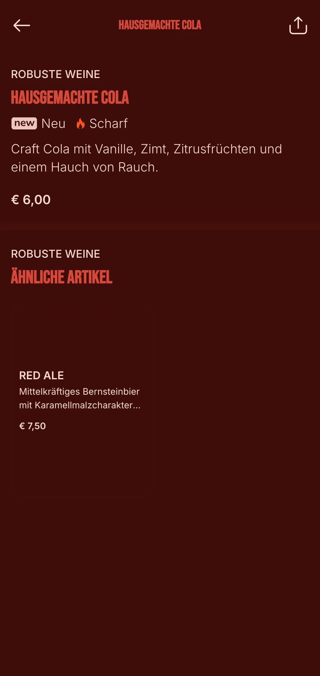 Kräftiges rotes Design mit Flammenelementen für Grillrestaurants mit Craft Beer und Whiskey.