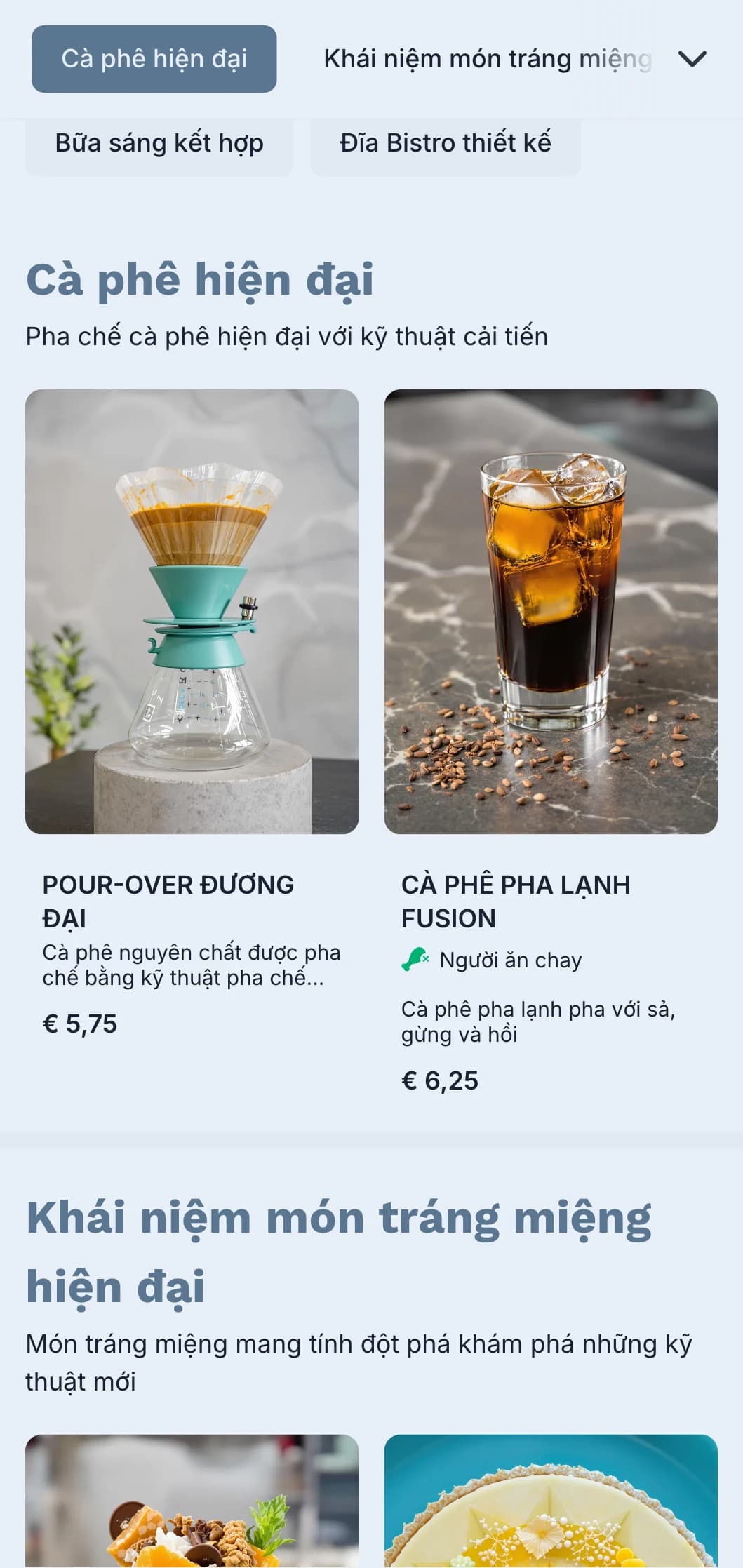 Thiết kế hiện đại, sạch sẽ với điểm nhấn màu xanh ngọc dành cho quán rượu hiện đại và quán cà phê kết hợp.