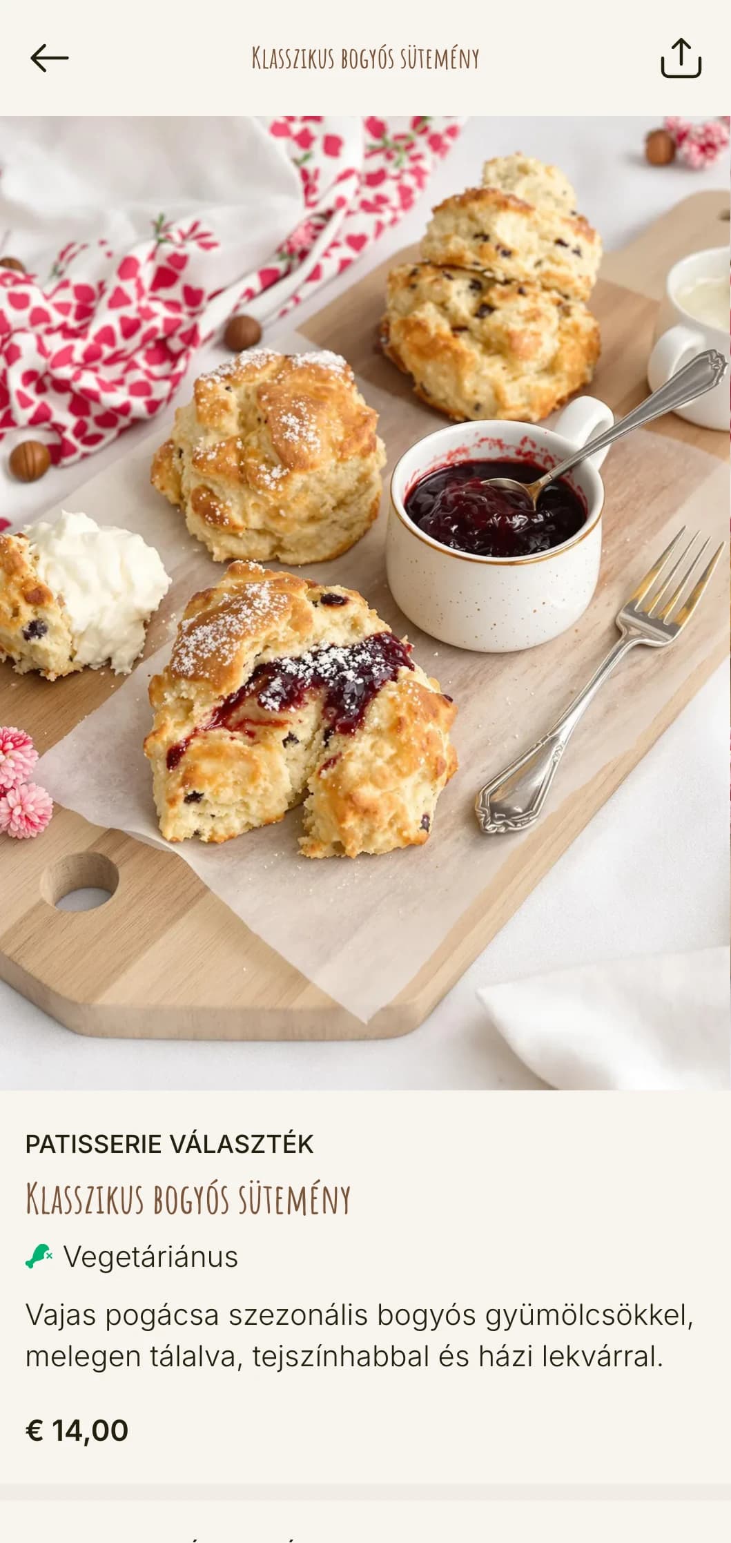 Meleg, hívogató brunch sablon pékségi elemekkel, tökéletes a frissen sült reggeli termékeket kínáló létesítmények számára.
