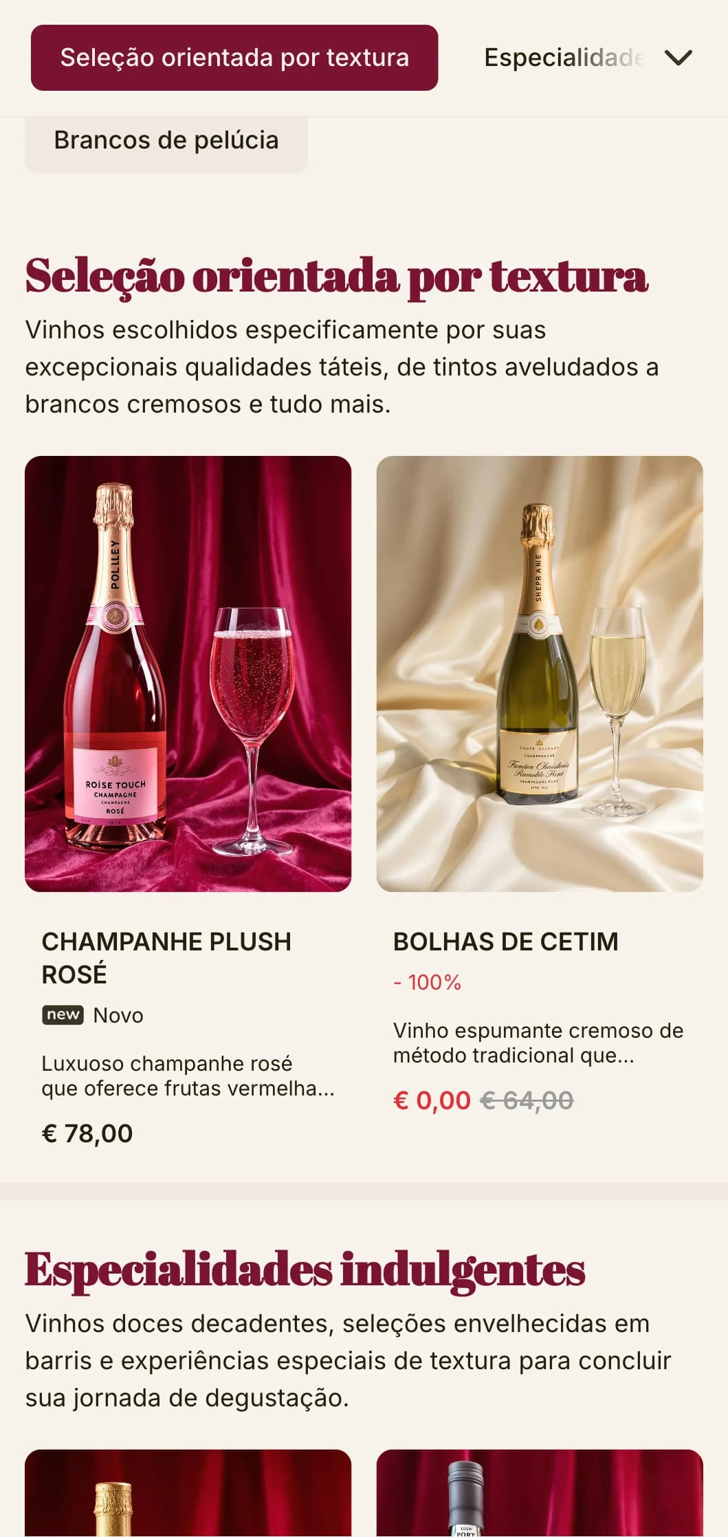 Modelo de carta de vinhos dramaticamente luxuoso com detalhes em vermelho escuro e tipografia sofisticada, ideal para salões de vinhos de luxo e locais noturnos.