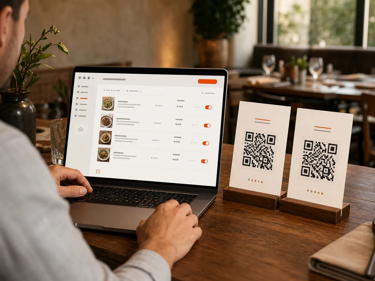QR 테이블 카드는 그대로 두고 디지털 메뉴를 업데이트하는 매니저
